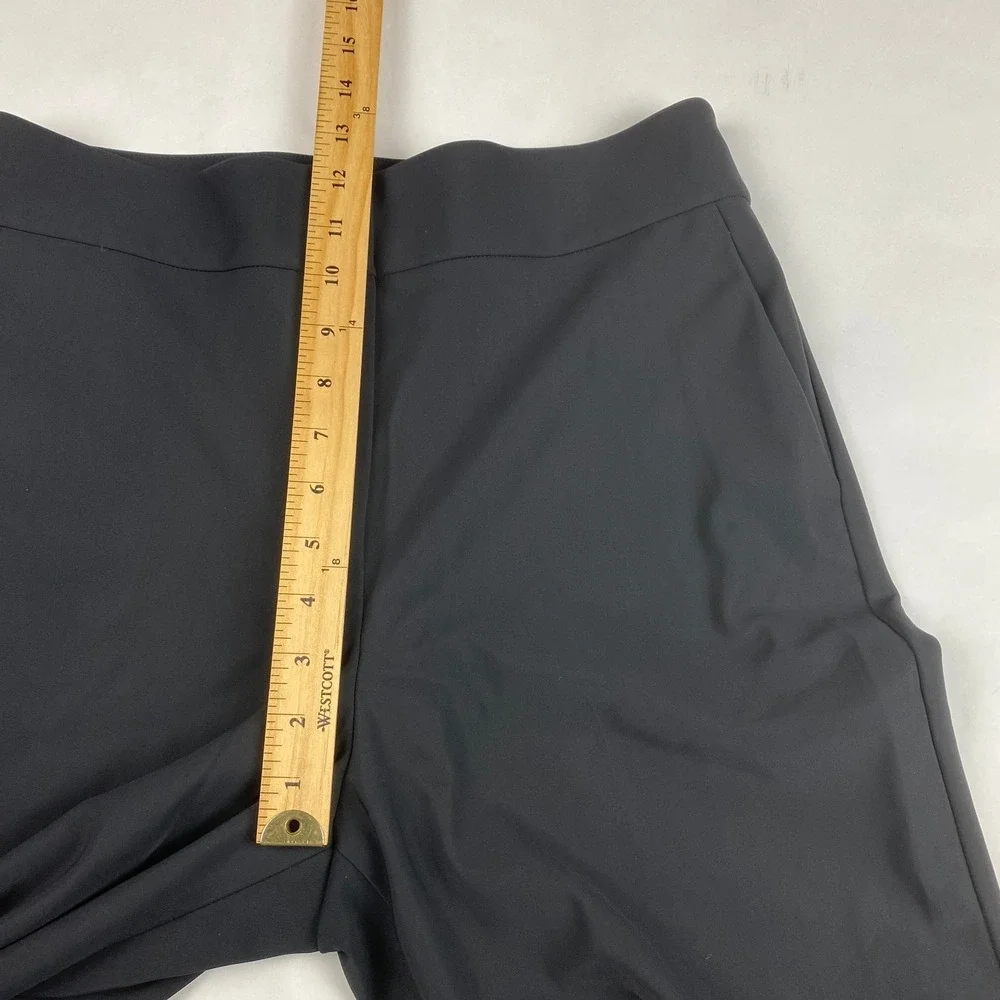 NWT Theory High Waist Wide Leg Precision Ponte Pants Women's Size 10 Black - Picture 10 of 14
